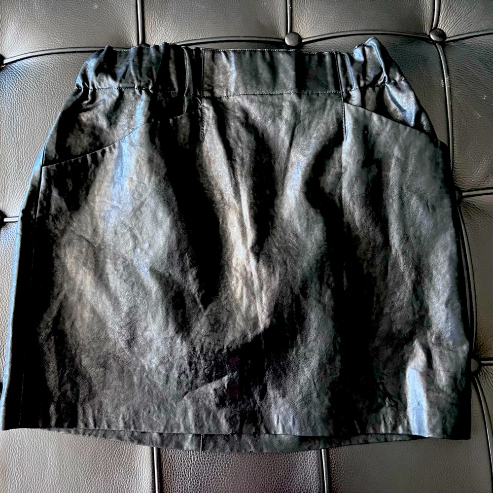 Zara faux leather mini